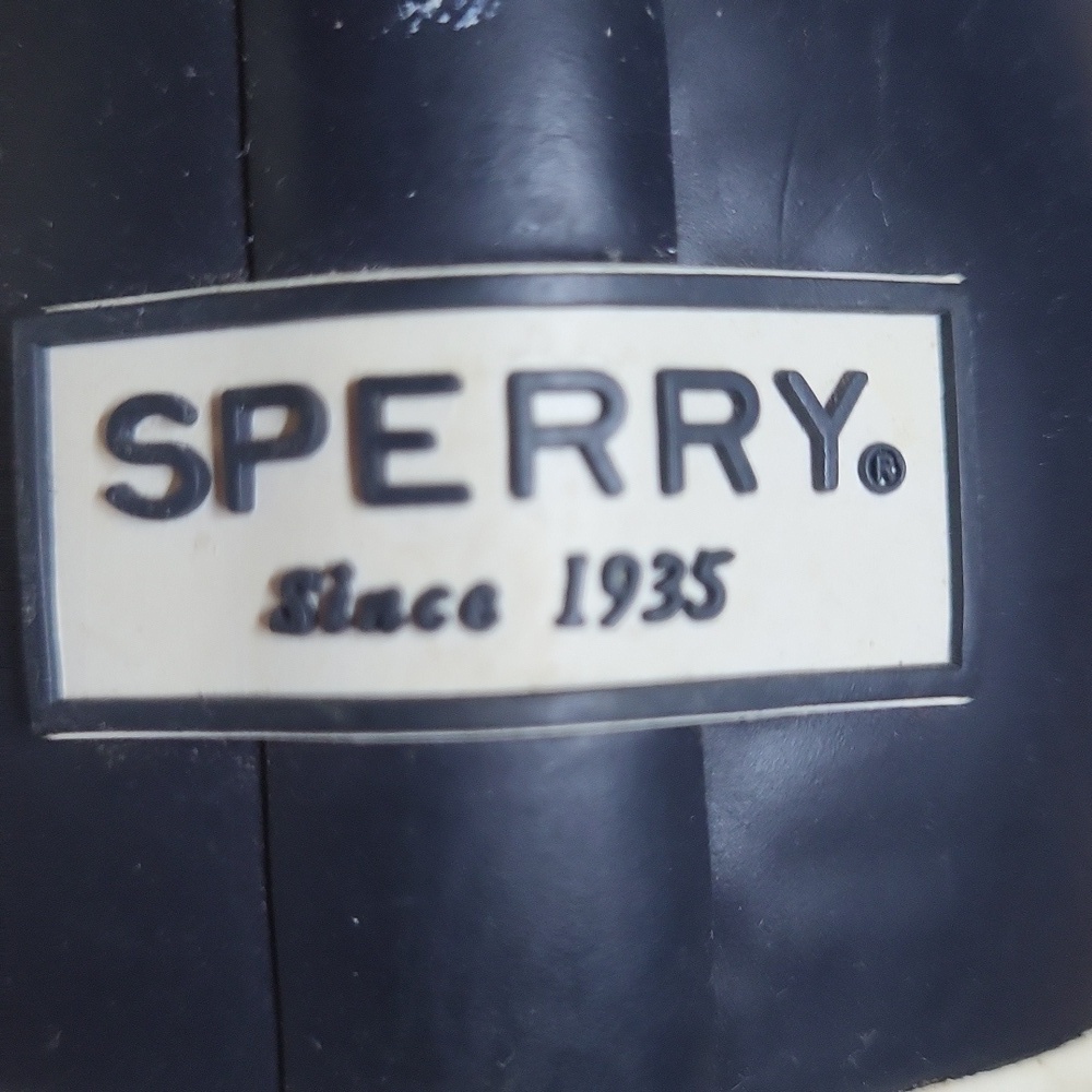 Sperry muck boots size 7 Navy zip side - Picture 2 of 6